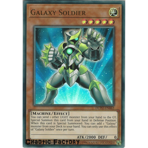 Yugioh DUPO-EN062 Galaxy Soldier Ultra Rare 1st Edtion NM