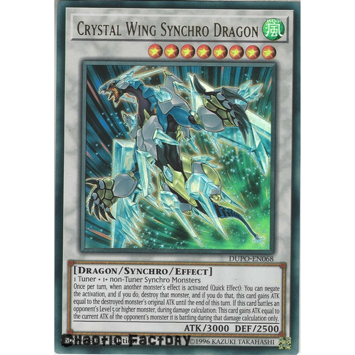 DUPO-EN068 Crystal Wing Synchro Dragon Ultra Rare 1st Edtion NM