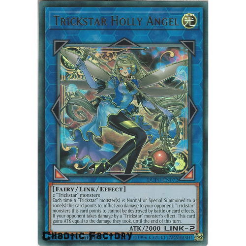 Yugioh DUPO-EN072 Trickstar Holly Angel Ultra Rare 1st Edtion NM