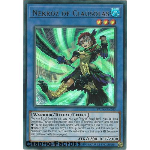 Yugioh DUPO-EN085 Nekroz of Clausolas Ultra Rare 1st Edtion NM