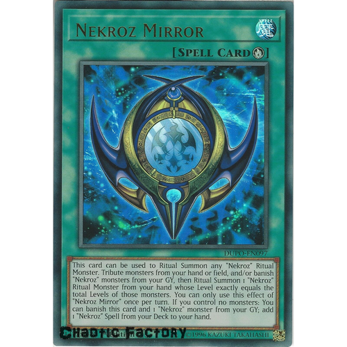 Yugioh DUPO-EN097 Nekroz Mirror Ultra Rare 1st Edtion NM
