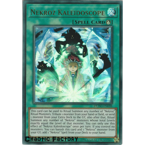 Yugioh DUPO-EN098 Nekroz Kaleidoscope Ultra Rare 1st Edtion NM