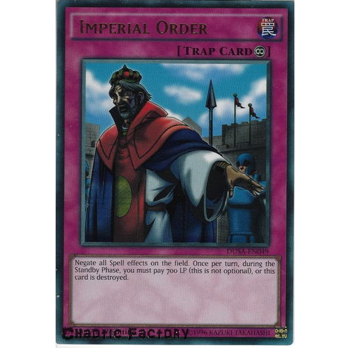 Imperial Order - DUSA-EN049 - Ultra Rare 1st Edition