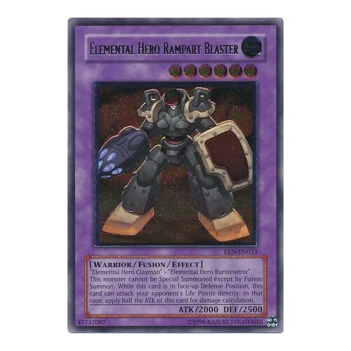 Ultimate Rare - Elemental Hero Rampart Blaster - EEN-EN033 Unlimited LP