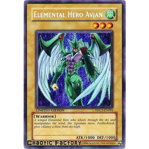 Elemental Hero Avian - EHC1-EN001 - Secret Rare NM