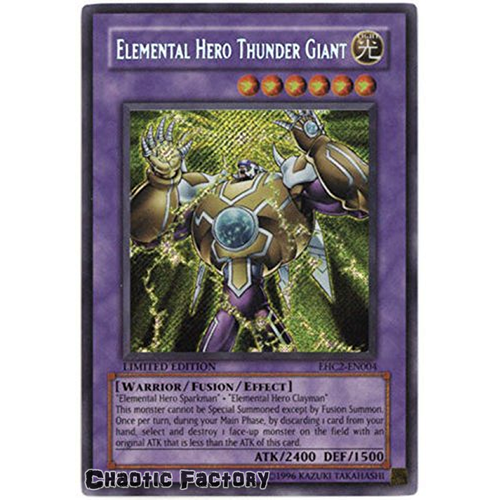Elemental Hero Thunder Giant - EHC2-EN004 - Secret Rare NM