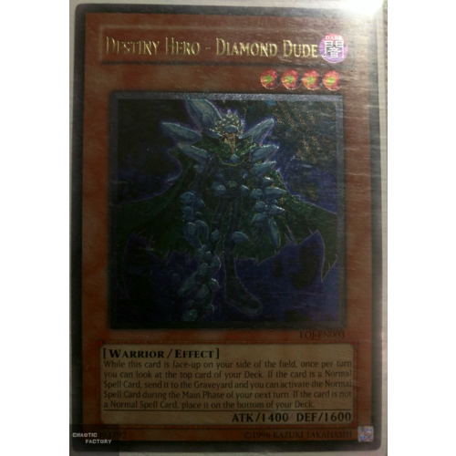  Ultimate Rare - Destiny Hero - Diamond Dude - EOJ-EN003 Unlimited Edition NM