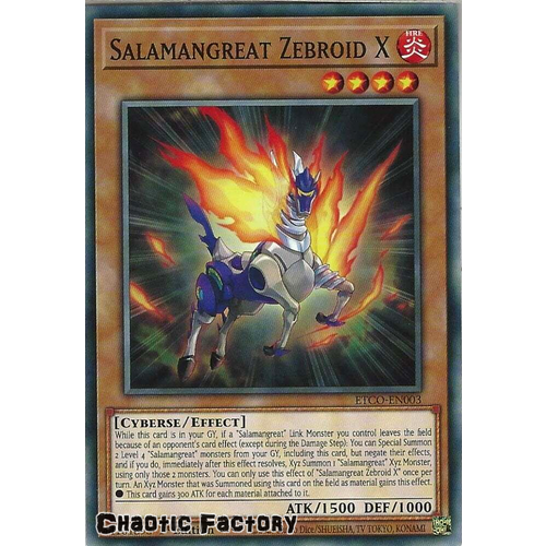 ETCO-EN003 Salamangreat Zebroid X Common 1st Edition NM