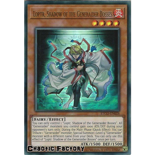 ETCO-EN028 Loptr, Shadow of the Generaider Bosses Ultra Rare 1st Edition NM
