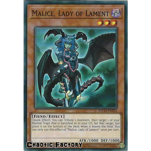 ETCO-EN035 Malice, Lady of Lament Super Rare 1st Edition NM