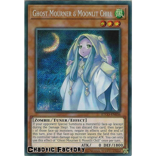 ETCO-EN036 Ghost Mourner & Moonlit Chill Secret Rare 1st Edition NM