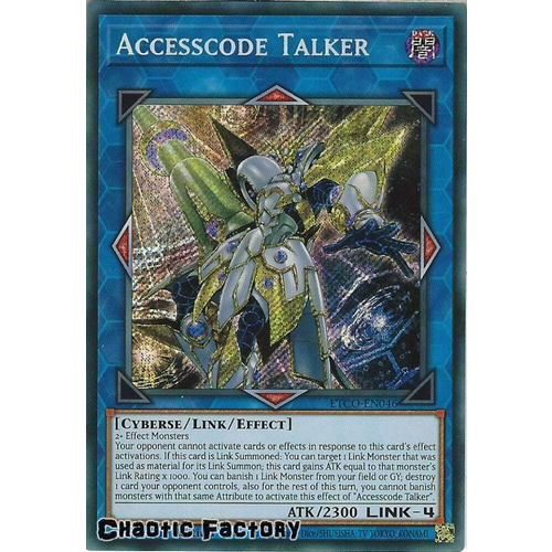 ETCO-EN046 Accesscode Talker Secret Rare 1st Edition NM