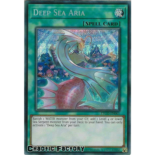 ETCO-EN061 Deep Sea Aria Secret Rare 1st Edition NM