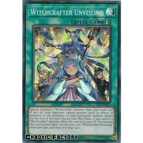 ETCO-EN067 Witchcrafter Unveiling Super Rare 1st Edition NM