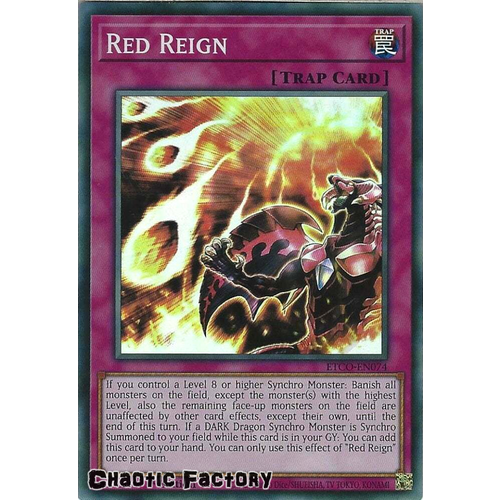 ETCO-EN074 Red Reign Super Rare 1st Edition NM