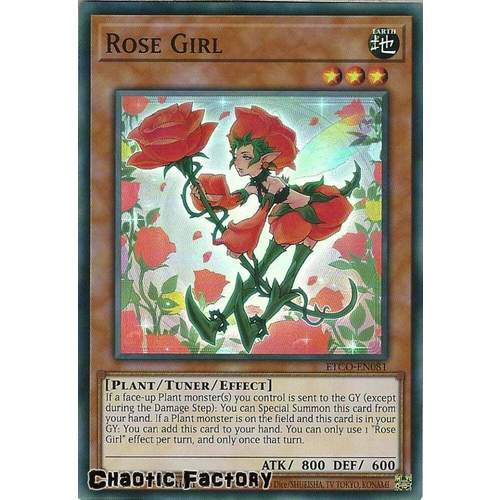ETCO-EN081 Rose Girl Super Rare 1st Edition NM