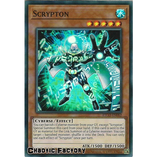 ETCO-EN082 Scrypton Super Rare 1st Edition NM
