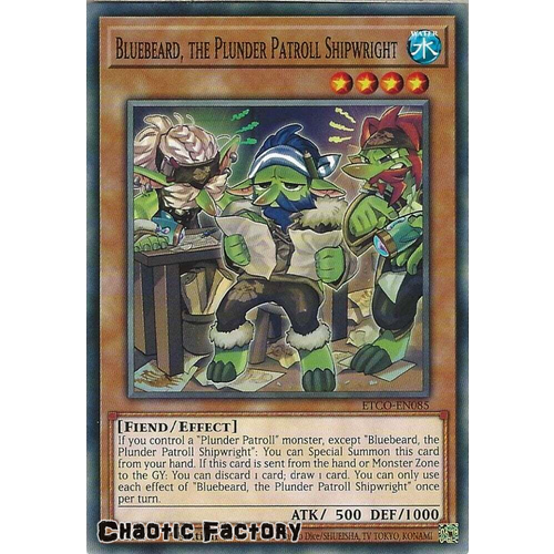 ETCO-EN085 Bluebeard, the Plunder Patroll Shipwright Common 1st Edition NM