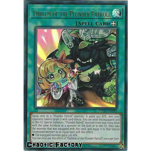 ETCO-EN089 Emblem of the Plunder Patroll Ultra Rare 1st Edition NM
