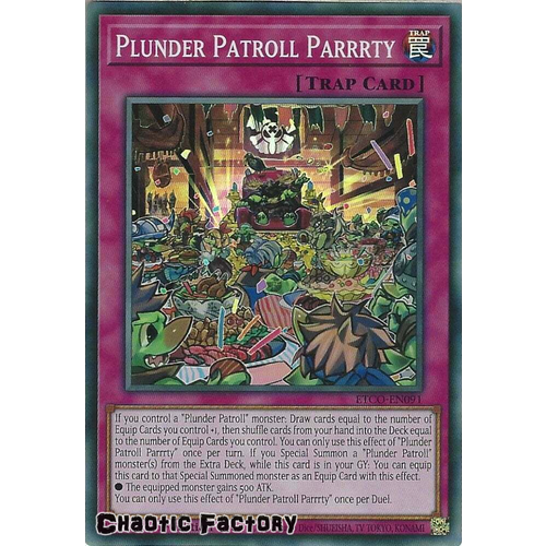 ETCO-EN091 Plunder Patroll Parrrty Super Rare 1st Edition NM