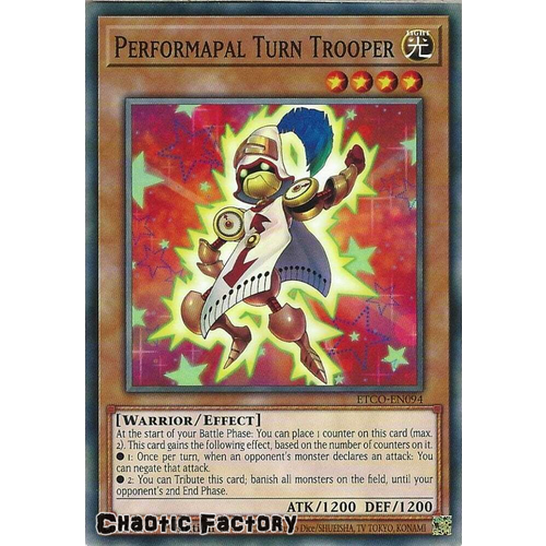 ETCO-EN094 Performapal Turn Trooper Common 1st Edition NM