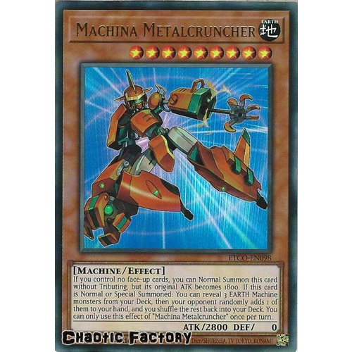 ETCO-EN098 Machina Metalcruncher Ultra Rare 1st Edition NM