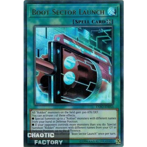 EXFO-EN053 Boot Sector Launch Ultra Rare UNLIMITED edition NM