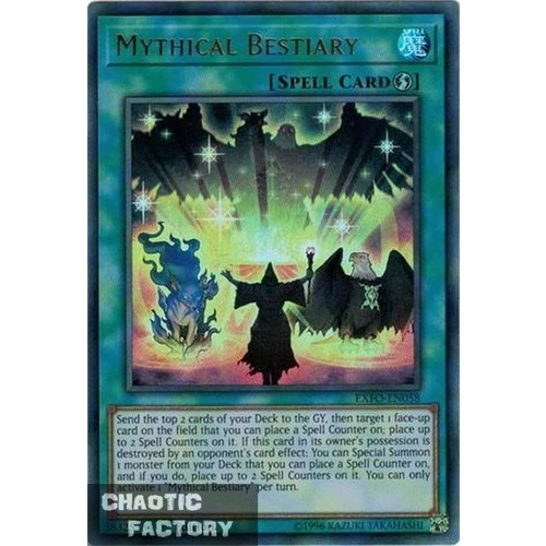 Yugioh EXFO-EN058 Mythical Bestiary Ultra Rare UNL Edition NM