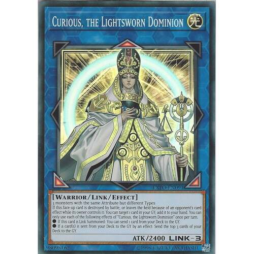 EXFO-EN091 Curious, the Lightsworn Dominion Super Rare UNLIMITED Edition NM