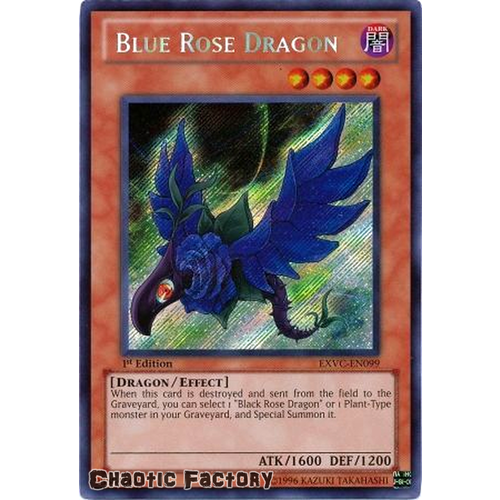 Blue Rose Dragon - EXVC-EN099 - Secret Rare 1st Edition NM