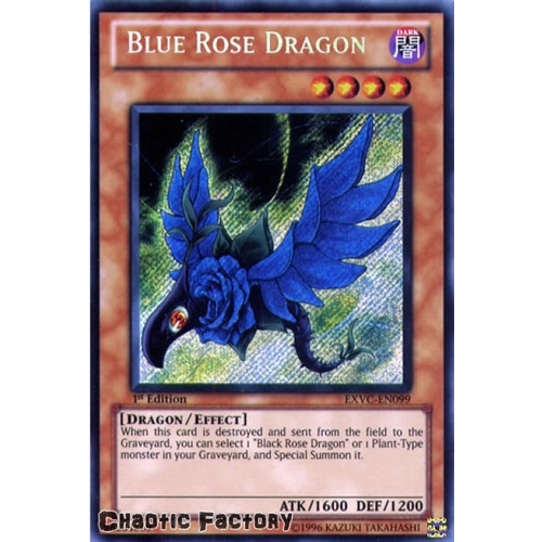 Blue Rose Dragon - EXVC-EN099 - Secret Rare 1st Edition NM