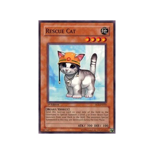 Rescue Cat - FET-EN033 - Common 1st Edition NM