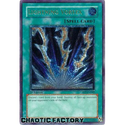 ULTIMATE RARE FET-EN040 Lightning Vortex 1st Edition NM