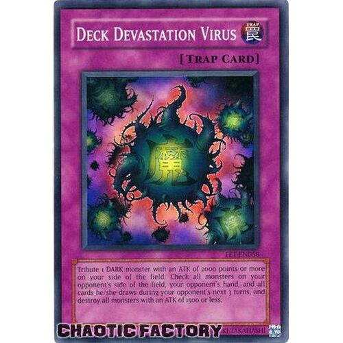 Deck Devastation Virus - FET-EN058 - Super Rare UNLIMITED Edition NM