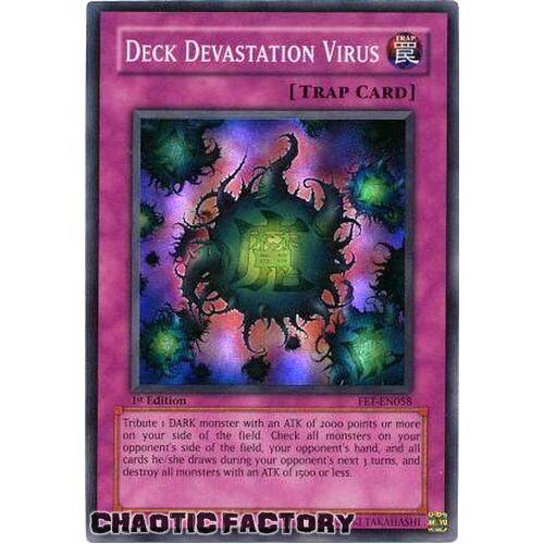Deck Devastation Virus - FET-EN058 - Super Rare 1st Edition NM
