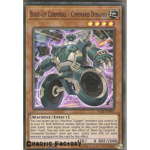 FIGA-EN001 Boot-Up Corporal - Command Dynamo Super Rare 1st Edtion NM
