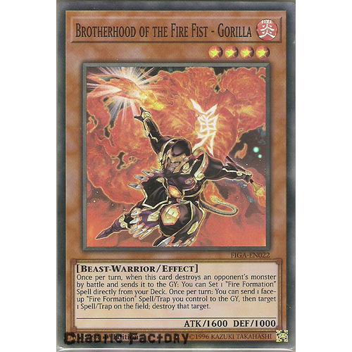 FIGA-EN022 Brotherhood of the Fire Fist - Gorilla Super Rare 1st Edtion NM