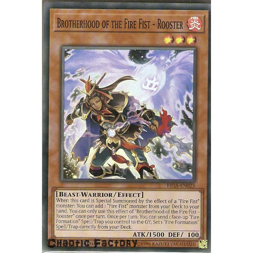 FIGA-EN025 Brotherhood of the Fire Fist - Rooster Super Rare 1st Edtion NM