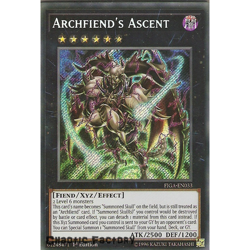 FIGA-EN033 Archfiend's Ascent Secret Rare 1st Edtion NM