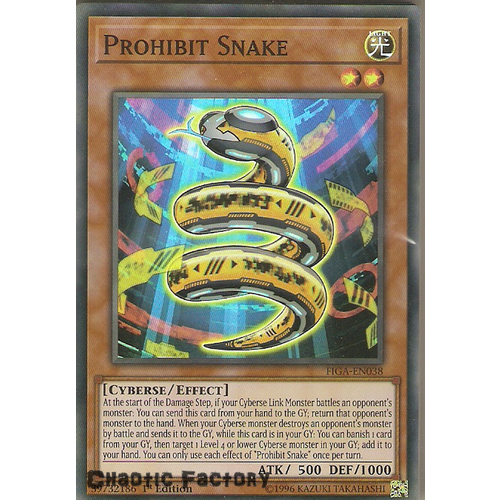 FIGA-EN038 Prohibit Snake Super Rare 1st Edtion NM