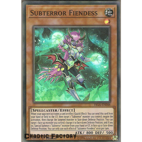 FIGA-EN048 Subterror Fiendess Super Rare 1st Edtion NM