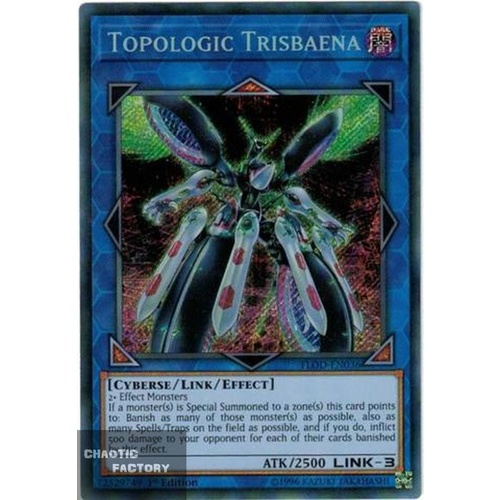 FLOD-EN036 Topologic Trisbaena Secret Rare 1st Edition NM