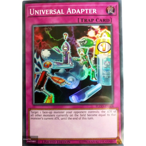 Yugioh Universal Adaptrer FLOD-ENSE4 Super rare Limited edition 