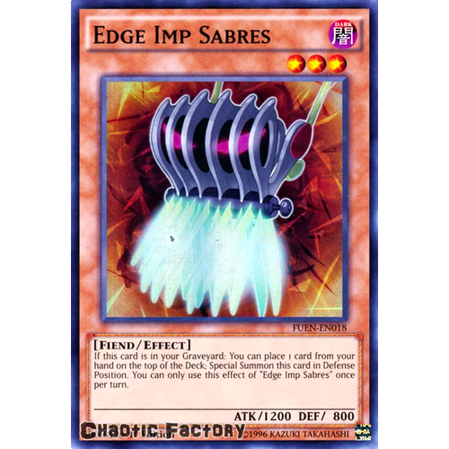 FUEN-EN018 Edge Imp Sabres Super Rare 1st Edition NM