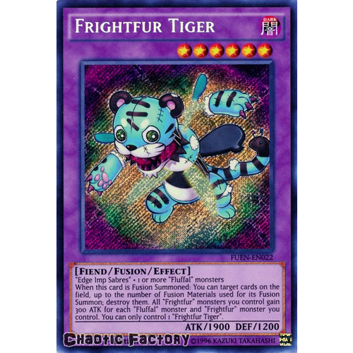 FUEN-EN022 Frightfur Tiger Secret Rare 1st Edition NM