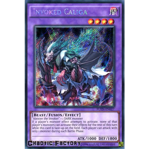 FUEN-EN027 Invoked Caliga Secret Rare 1st Edition nm