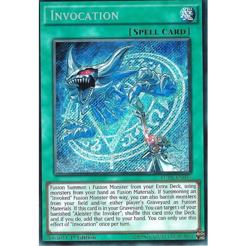 Invocation FUEN-EN035 Secret Rare 1ST EDITION NM