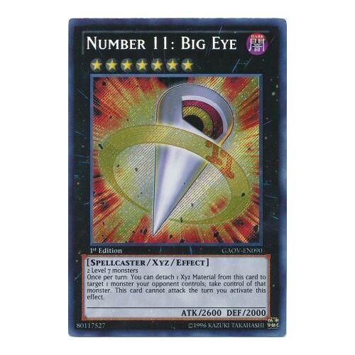 Number 11: Big Eye - GAOV-EN090 - Secret Rare 1st Edition NM