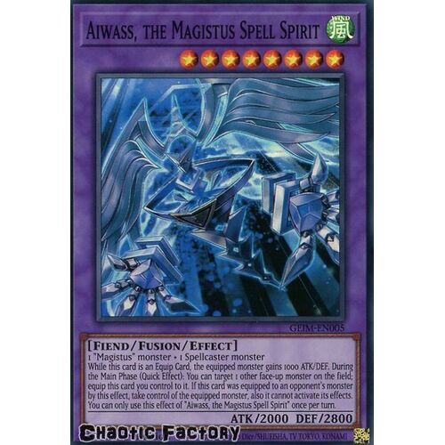 GEIM-EN005 Aiwass, the Magistus Spell Spirit Super Rare 1st Edition NM