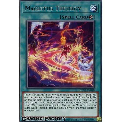 GEIM-EN010 Magistus Theurgy Rare 1st Edition NM